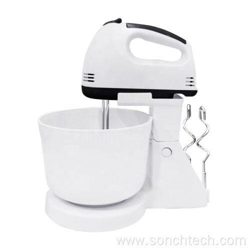 Electric Stand egg beater hand mixer with bowl